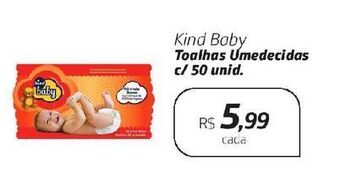 Drogal Kind baby toalhas umedecidas c/ 50 unid. oferta
