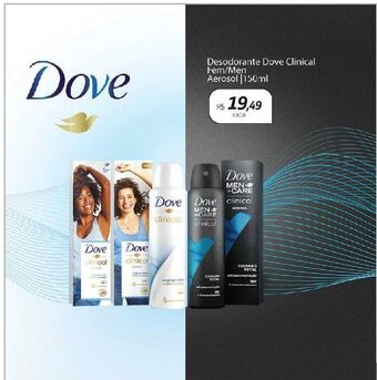 Drogal Desodorante dove clinical fem/ men 150ml oferta
