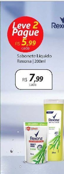 Drogal Sabonete líquido rexona 200ml oferta