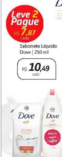 Drogal Sabonete líquido dove 250ml oferta