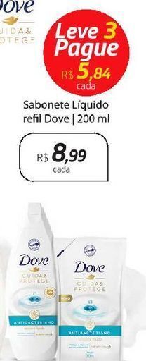 Drogal Sabonete líquido dove 200ml oferta