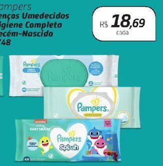 Drogal Pampers lenços umedecidos higiene completa recém-nascido c/48 oferta