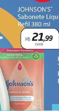Drogal Sabonete líquido johnson's refil 380ml oferta