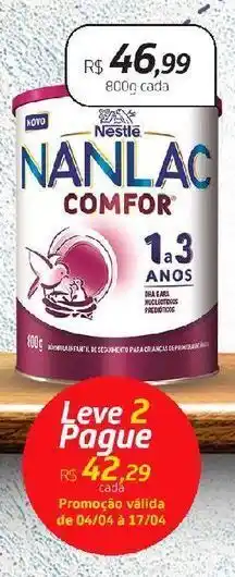 Drogal Nanlac comfor 1 a 3 anos oferta