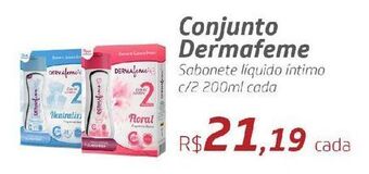 Drogal Conjunto dermafeme sabonete líquido íntimo c/2 200ml cada oferta