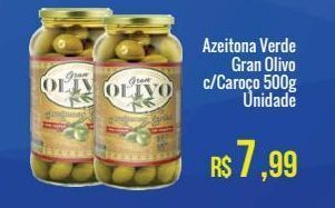 Mart Minas Azeitona verde gran olivo c/caroço 500g unidade oferta