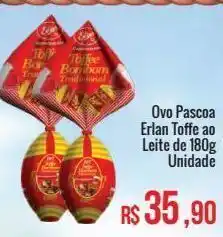 Mart Minas Ovo pascoa erlan toffe ao leite de 180g unidade oferta