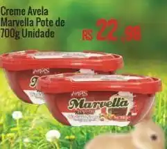 Mart Minas Creme avela marvella pote de 700g unidade oferta
