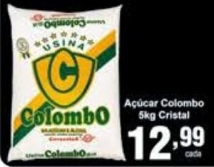Acucar Colombo 5kg Cristal