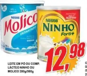 Leite em po ou Comp. lacteo Ninho ou Molico 280g/380g