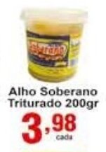 Rossi Supermercado Alho Soberano Triturado 200g oferta