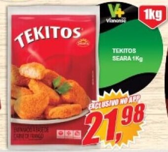 Vianense Supermercados Tekitos Seara 1kg oferta