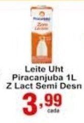 Rossi Supermercado Leite Uht Piracanjuba 1L Z Lact Semi Desn oferta