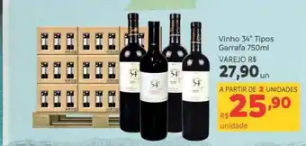 Max Atacadista Vinho 37° Tipos Garrafa 750ml oferta