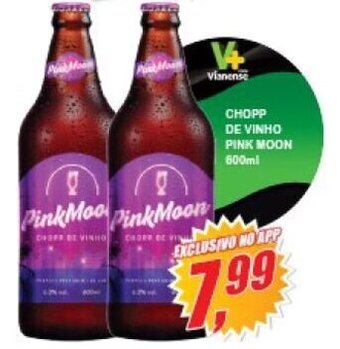 Vianense Supermercados Chopp de Vinho Pink Moon 600ml oferta