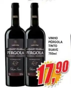 Vianense Supermercados Vinho Pergola Tinto Suave 750ml oferta