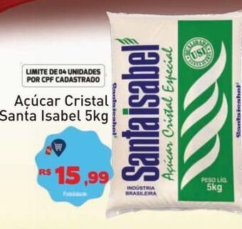 Tonin Superatacado Açúcar cristal santa isabel 5kg oferta