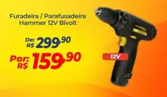 Furadeira/ Parafusadeira Hammer 12V Bivolt
