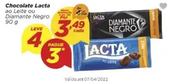 Dia Chocolate Lacta 90g oferta