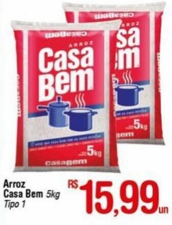 Fort Atacadista Arroz Casa Bem 5kg tipo 1 oferta