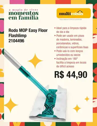 Multicoisas Rodo mop easy floor flashlimp oferta