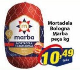 Vencedor Atacadista Mortadela Bologna Marba peca 1kg oferta