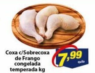 Vencedor Atacadista Coxa c/ Sobrecoxa de Frango congelada temperada 1kg oferta