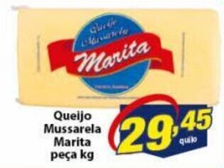 Vencedor Atacadista Queijo Mussarela Marita peca 1kg oferta