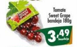 Vencedor Atacadista Tomate Sweet Grape bandeja 180g oferta