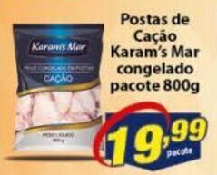 Vencedor Atacadista Postas de Cacao Karam's Mar Cong. pacote 800g oferta