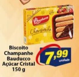 Vencedor Atacadista Biscoito Champanhe Bauducco Acucar Cristal 150g oferta