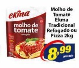 Molho de Tomate Ekma Tradicional ou Pizza 2kg