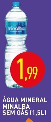 Calvo Atacadista Agua Mineral Minalba sem gas 1.5L oferta