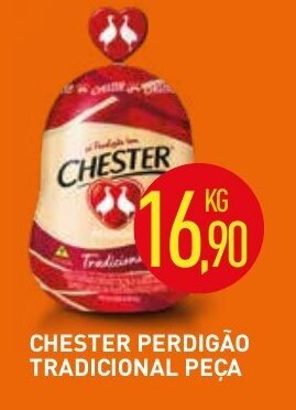 Calvo Atacadista Chester Perdigao Trad. peca 1kg oferta