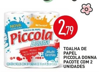 Calvo Atacadista Toalha de Papel Piccola Donna pacote com 2 unidades oferta