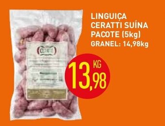 Calvo Atacadista Linguica Ceratti Suina pacote 5kg oferta