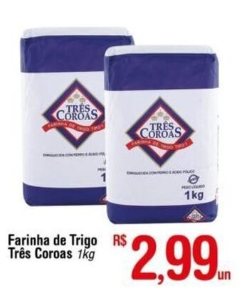 Fort Atacadista Farinha de Trigo Tres Coroas 1kg oferta