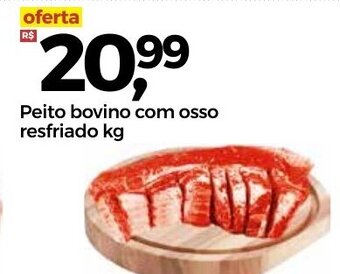 Frangolândia Peito Bovino com osso resfriado 1kg oferta