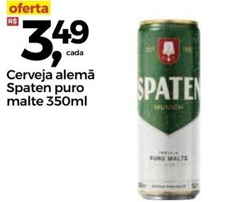 Frangolândia Cerveja Alema Spaten Puro Malte 350ml oferta