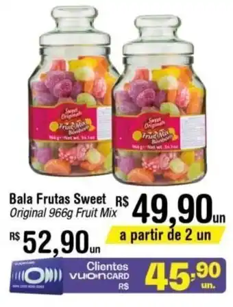 Bala Frutas Sweet 966g