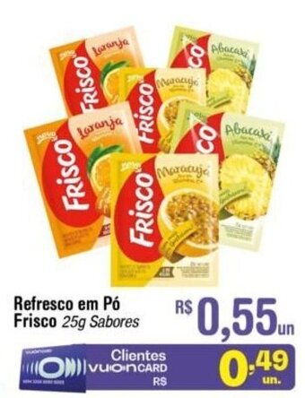 Fort Atacadista Refresco em po Frisco 25g oferta