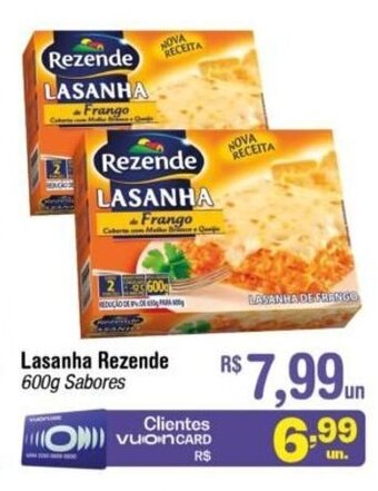 Fort Atacadista Lasanha Rezende 600g oferta
