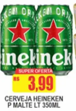 Supermercado leal Cerveja Heineken P Malte Lt 350ml oferta