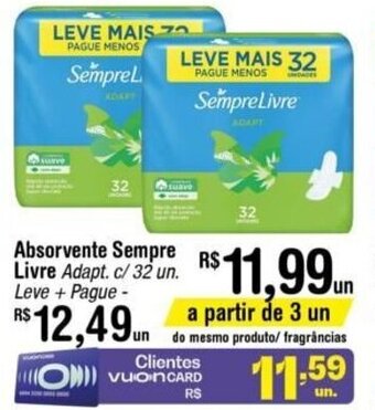 Absorvente Sempre Livre