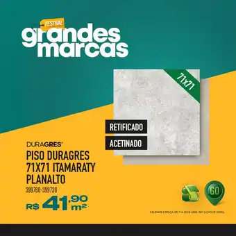 Piso Duragress 71x71 Itamaraty Planalito
