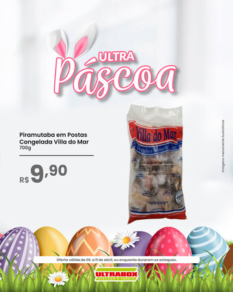 Ultrabox Piramutaba em Postas Congelada Villa do Mar 700g oferta