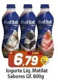 Rede Sol Iogurte Liq. Matilat Sabores GF. 800g oferta