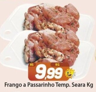 Rede Sol Frango a passarinho temperado Seara 1kg oferta