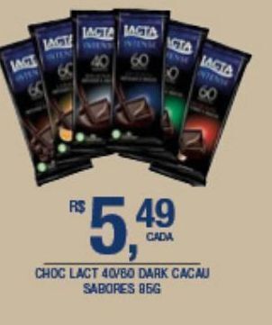 DB Supermercados Chocolate lacta oferta