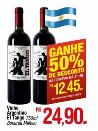 Vinho Argentino El Tango 750ml